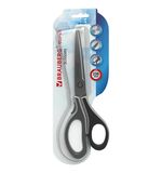 Ножницы BRAUBERG SUPER, 230 мм, серо-черные, 2-х сторонняя заточка, 237297