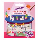 Наклейки из EVA "Ламы и кактус", 24 штуки, ассорти, ЮНЛАНДИЯ, 662687