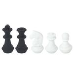 Ластики фигурные ЮНЛАНДИЯ "Шахматы" набор 6 шт., черно-белые, 229593