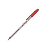 Ручка шариковая BRAUBERG M-500 CLASSIC, КРАСНАЯ, корпус прозрачный, узел 0,7 мм, линия письма 0,35 мм, 143446