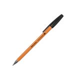 Ручка шариковая BRAUBERG M-500 ORANGE, ЧЕРНАЯ, корпус оранжевый, узел 0,7 мм, линия письма 0,35 мм, 143449