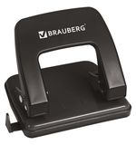 Дырокол металлический BRAUBERG "Classic", до 25 листов, черный, 229697