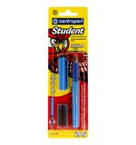 Ручка перьевая CENTROPEN "Student", корпус ассорти, иридиевое перо, 2 смен.картриджа, блистер, 2156, 1 2156 0101