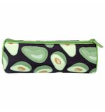 Пенал-тубус BRAUBERG, с эффектом SOFT TOUCH, полиэстер, Black Avocado, 22х8 см, 270061