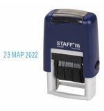 Датер-мини STAFF, месяц буквами, оттиск 22х4 мм, "Printer 7810", 23хххх, 237432