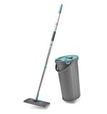 Набор для уборки швабра+МОП, двухкамерное ведро, система отжима MILEY LIGHT MOP, сменная насадка в комплекте, дополнительная насадка 607751, 100-144