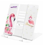 Подставка для книг и учебников ЮНЛАНДИЯ "Flamingo", регулируемый угол наклона, металл, 237573