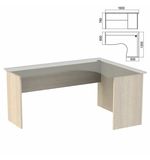 Стол компактный ЧАСТЬ 2 "Арго" (ш1600*г1200*в760 мм), правый, ясень шимо, А-206.60, ш/к33003