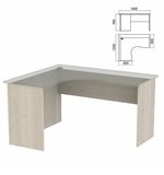 Стол компактный ЧАСТЬ 2 "Арго" (ш1400*г1200*в760 мм), левый, ясень шимо, А-204.60, ш/к32945