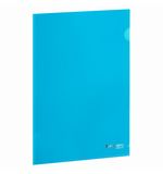 Папка-уголок плотная BRAUBERG SUPER 0,18 мм синяя, 270479