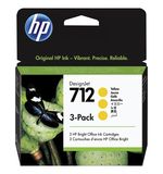 Картридж струйный для плоттера HP (3ED79A) для DesignJet T230 /T250 /T630 /T650, желтый, 3шт, ориг