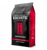 Кофе в зернах EGOISTE "Espresso", арабика 100%, 1000г, вакуумная упаковка, ш/к 51094, EG10004021