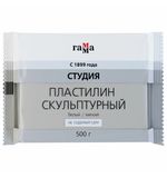 Пластилин скульптурный ГАММА "Студия", белый, 0,5кг, мягкий, 2.80.Е050.004.1