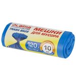 Мешки для мусора LAIMA "ULTRA" 120 л синие 10 шт. особо прочные, ПНД 23 мкм, 70х110 см, 607695