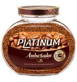 Кофе растворимый AMBASSADOR "Platinum", сублимированный, 190 г, стеклянная банка, ш/к 90975