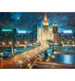 Картина стразами (алмазная мозаика) 40*50 см, ОСТРОВ СОКРОВИЩ "Погружаясь в ночь", на подрамнике, полная выкладка, 662594