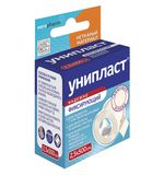 Лейкопластырь рулонный УНИПЛАСТ 2,5х500 см нетканая основа, катушка в картонной коробке ш/к 01148, 20024382