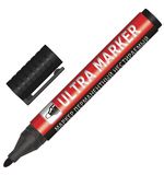 Маркер перманентный ULTRA MARKER, ЧЕРНЫЙ, 3,5 мм, с клипом, BRAUBERG, 152204