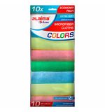 Салфетка из микрофибры 30х30 см "MULTI COLOUR ECONOMY PACK 10", КОМПЛЕКТ 10 шт., LAIMA HOME, 607794