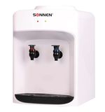 Кулер водонагреватель БЕЗ ОХЛАЖДЕНИЯ, SONNEN TSH-02T, настольный, 2 крана, белый, 455412