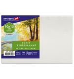 Холст на картоне (МДФ), 10х15 см, 280 г/м2, грунтованный, 100% хлопок, BRAUBERG ART CLASSIC, 192181