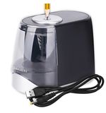 Точилка электрическая BRAUBERG ONE фреза с автостопом, 4 батарейки AA/USB (под адаптер), 270577