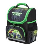 Ранец ПИФАГОР BASIC, с эргономичной спинкой, "Monster steel", 35х28х18 см, 270686