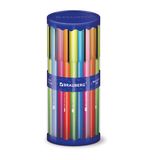 Ручка шариковая BRAUBERG SOFT TOUCH GRIP "GRADIENT NEON", СИНЯЯ, мягкое покрытие корпуса, ассорти, 0,7 мм, линия письма 0,35 мм, 143710