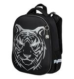 Ранец BRAUBERG SHINY, 2 отделения, "Tiger", СВЕТЯЩИЙСЯ РИСУНОК, 36х28х14 см, 270698