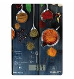 Весы кухонные SCARLETT SC-KS57P68, электронный дисплей, max вес 10 кг, тарокомпенсация, стекло