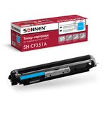 Картридж лазерный SONNEN (SH-CF351A) для HP СLJ Pro M176/177 ВЫСШЕЕ КАЧЕСТВО голубой,1000стр. 363951