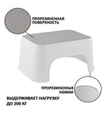 Стремянка-табурет-подставка 1 ступень, пластиковая, 16х34х26см, нагрузка 200кг, цвет, 434150065