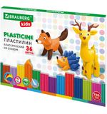 Пластилин классический BRAUBERG KIDS, 36 цветов, 720 г, стек, ВЫСШЕЕ КАЧЕСТВО, 106438