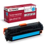 Картридж лазерный SONNEN (SH-CF411X) для HP LJ Pro M477/M452 ВЫСШЕЕ КАЧЕСТВО голубой,6500стр. 363947