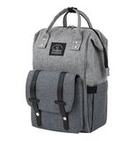 Рюкзак для мамы BRAUBERG MOMMY, крепления для коляски, термокарманы, серый, 41x24x17см, 270818