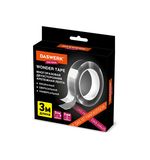 Многоразовая двухсторонняя крепежная лента Скотч прозрачный NANO tape, 3м, толщ 2мм,