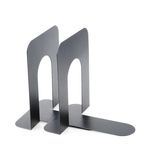 Держатель (ограничитель) подставка для книг BRAUBERG "Germanium Solid", 2 штуки, металл, 237979