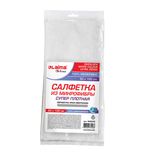 Салфетка из микрофибры супер плотная 50х100см "WHITE ULTRA DENSE OVERCLOCK" белая LAIMA HOME, 608226
