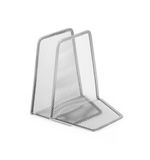 Держатель (ограничитель) подставка для книг BRAUBERG "Germanium Mesh", 2 штуки, металл, 237977