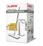 Швабра с отжимом и двухкамерным ведром 11л/9л, набор для уборки LAIMA PRO CLEAN, 607979