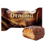 Конфеты шоколадные АККОНД "Отломи" вафельные с молочной карамелью, 360 г, пакет