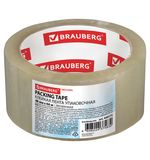 Клейкая лента упаковочная 48 мм х 66 м, прозрачная, толщина 45 микрон, BRAUBERG ORIGINAL, 440172
