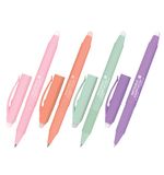 Ручка стираемая гелевая с грипом BRAUBERG SOFT&SILK PASTEL, СИНЯЯ, корпус ассорти, узел 0,7мм,143934