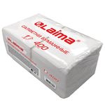 Салфетки бумажные 400 шт., 24х24 см, "Big Pack", белые, 100% целлюлоза, LAIMA, 114724