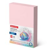 Бумага цветная BRAUBERG, А4, 80 г/м2, 500 л., пастель, розовая, для офисной техники, 115219