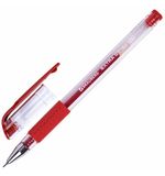 Ручка гелевая с грипом BRAUBERG "EXTRA GT NEEDLE", КРАСНАЯ, игольчатый узел 0,5 мм, линия 0,35 мм, 143921