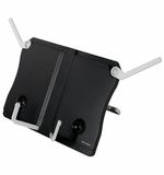 Подставка для книг и учебников BRAUBERG Black, регулируемый угол наклона, прочный ABS-пластик, 238062