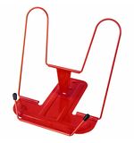 Подставка для книг и учебников BRAUBERG LINE+, металлическая, красная, европодвес, 238070