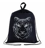 Мешок для обуви BRAUBERG, с петлёй, карман на молнии, 47х37 см, "Tiger", 271610