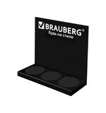Подставка под ручки и карандаши в тубах BRAUBERG, металл, 3 отделения, 26x30x11 см